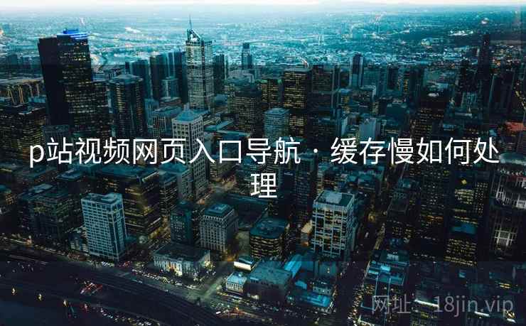 p站视频网页入口导航 · 缓存慢如何处理